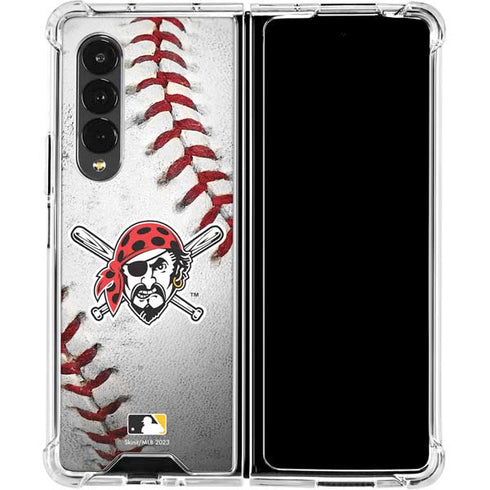 MLB Pittsburgh Pirates Game Ball Galaxy Z Fold4 5G Clear Case