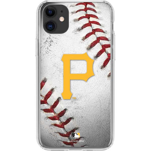 MLB Pittsburgh Pirates Game Ball iPhone 11 Clear Case
