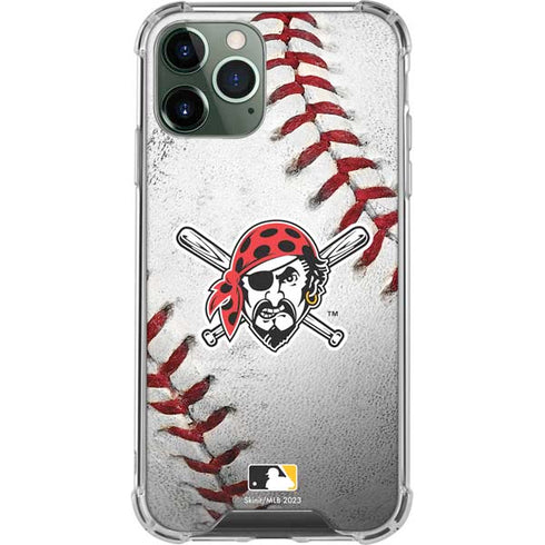 MLB Pittsburgh Pirates Game Ball iPhone 11 Pro Max Clear Case