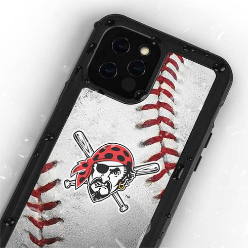 MLB Pittsburgh Pirates Game Ball iPhone 12 Pro Waterproof Case