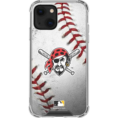 MLB Pittsburgh Pirates Game Ball iPhone 15 Plus Clear Case