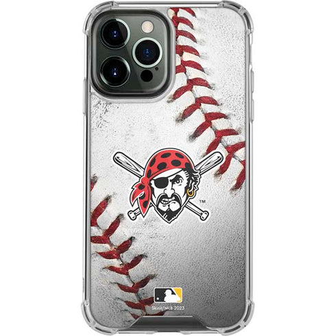 MLB Pittsburgh Pirates Game Ball iPhone 15 Pro Max Clear Case