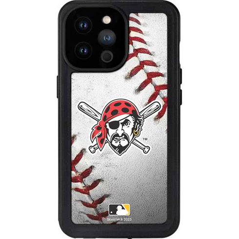 MLB Pittsburgh Pirates Game Ball iPhone 14 Pro Max Waterproof Case
