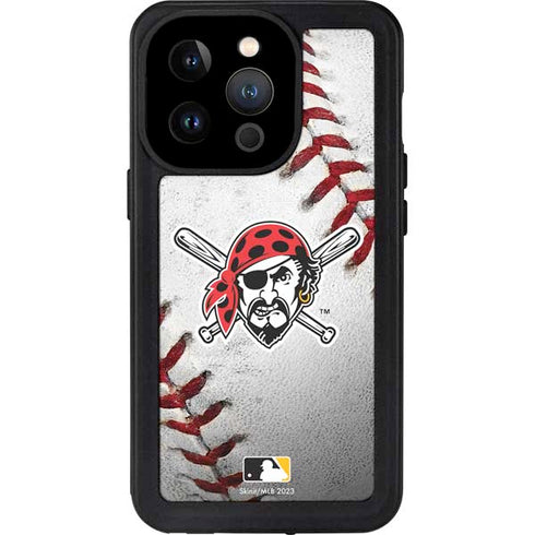 MLB Pittsburgh Pirates Game Ball iPhone 14 Pro Waterproof Case