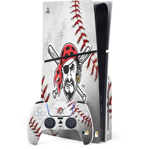 MLB Pittsburgh Pirates Game Ball PS5 Slim Disk Bundle Skin