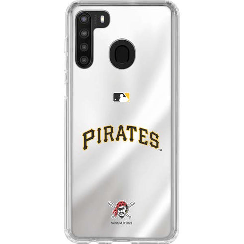 MLB Pittsburgh Pirates Jersey Home Galaxy A21 Clear Case