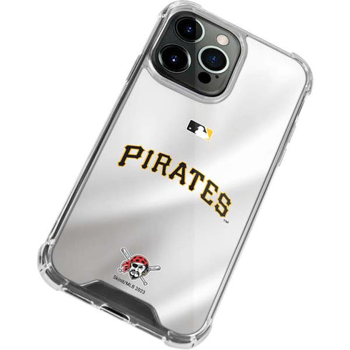 MLB Pittsburgh Pirates Jersey Home iPhone 14 Pro Clear Case