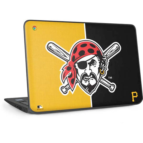 MLB Pittsburgh Pirates Split HP Chromebook Skin