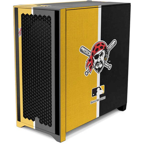 MLB Pittsburgh Pirates Split Corsair 4000D Tempered Glass Mid-Tower ATX Case Skin