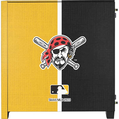 MLB Pittsburgh Pirates Split Corsair 4000D Tempered Glass Mid-Tower ATX Case Skin