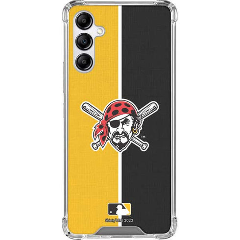 MLB Pittsburgh Pirates Split Galaxy A14 5G Clear Case