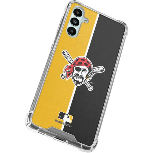 MLB Pittsburgh Pirates Split Galaxy A14 5G Clear Case