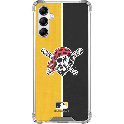 MLB Pittsburgh Pirates Split Galaxy A15 5G Clear Case