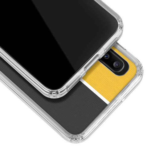 MLB Pittsburgh Pirates Split Galaxy A30 Clear Case