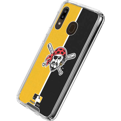 MLB Pittsburgh Pirates Split Galaxy A30 Clear Case