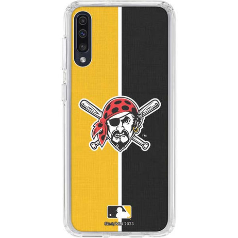 MLB Pittsburgh Pirates Split Galaxy A50 Clear Case