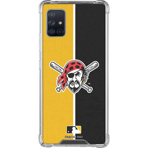MLB Pittsburgh Pirates Split Galaxy A51 5G Clear Case