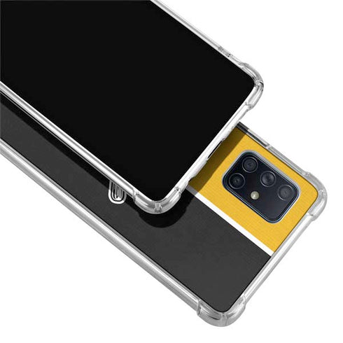 MLB Pittsburgh Pirates Split Galaxy A71 5G Clear Case