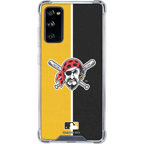 MLB Pittsburgh Pirates Split Galaxy S20 FE Clear Case