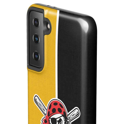 MLB Pittsburgh Pirates Split Galaxy S21 FE Pro Case