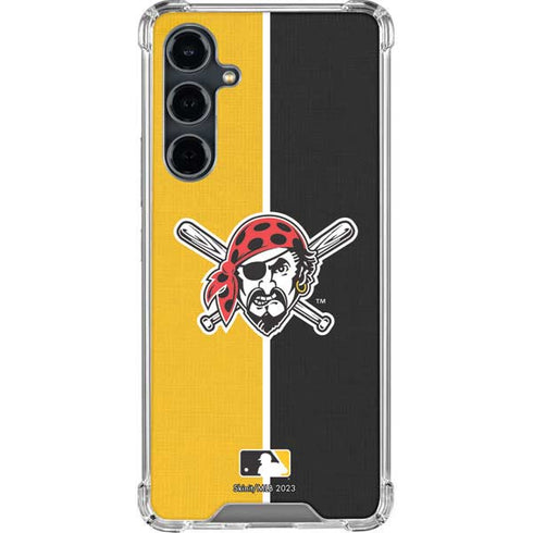 MLB Pittsburgh Pirates Split Galaxy S23 FE Clear Case