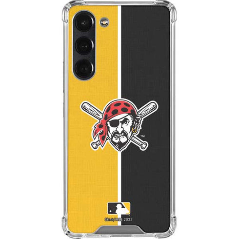 MLB Pittsburgh Pirates Split Galaxy S23 Plus Clear Case