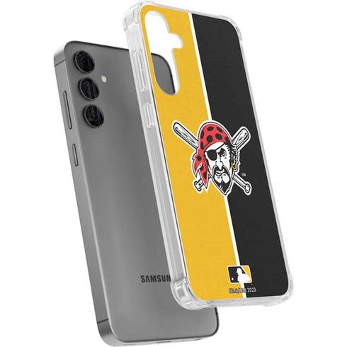 MLB Pittsburgh Pirates Split Galaxy S24 Plus Clear Case