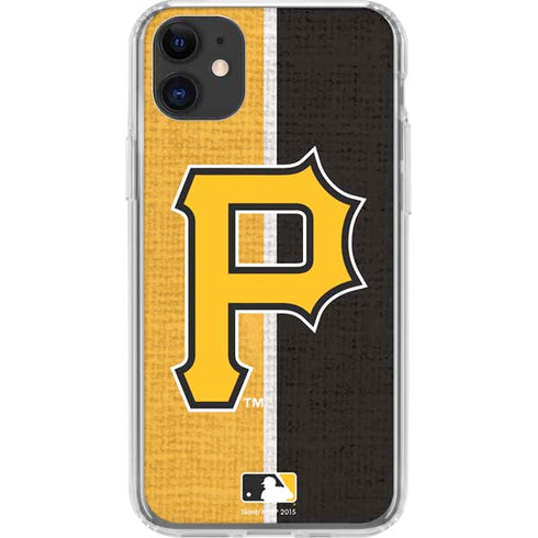 MLB Pittsburgh Pirates Split iPhone 11 Clear Case