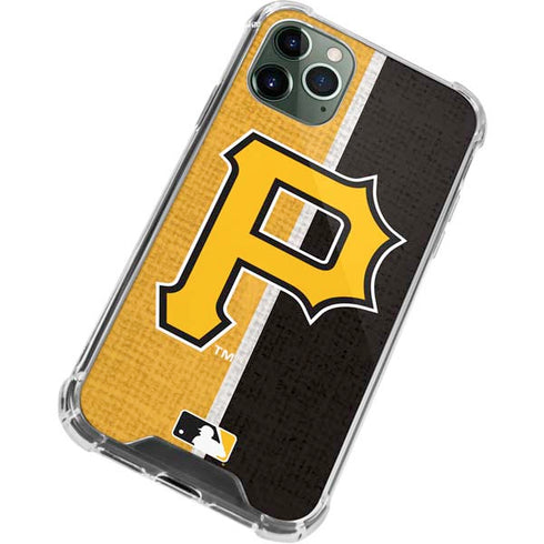 MLB Pittsburgh Pirates Split iPhone 11 Pro Max Clear Case