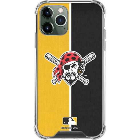 MLB Pittsburgh Pirates Split iPhone 11 Pro Max Clear Case