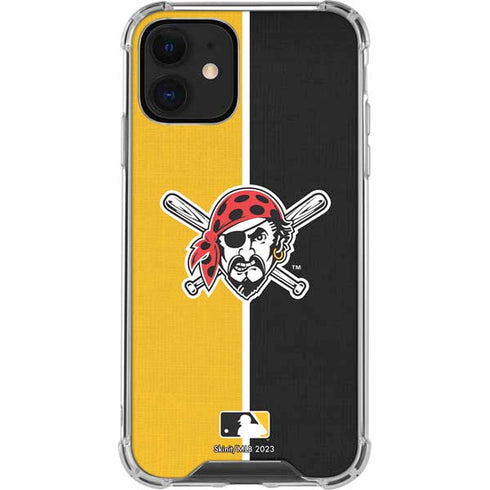 MLB Pittsburgh Pirates Split iPhone 12 Mini Clear Case