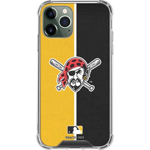 MLB Pittsburgh Pirates Split iPhone 12 Pro Clear Case
