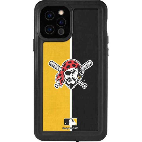 MLB Pittsburgh Pirates Split iPhone 12 Pro Waterproof Case