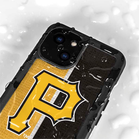 MLB Pittsburgh Pirates Split iPhone 13 Mini Waterproof Case