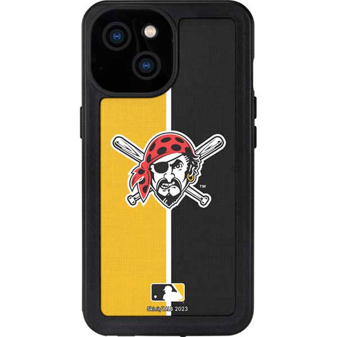 MLB Pittsburgh Pirates Split iPhone 13 Mini Waterproof Case