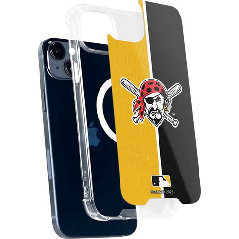 MLB Pittsburgh Pirates Split iPhone 15 Plus MagSafe Case