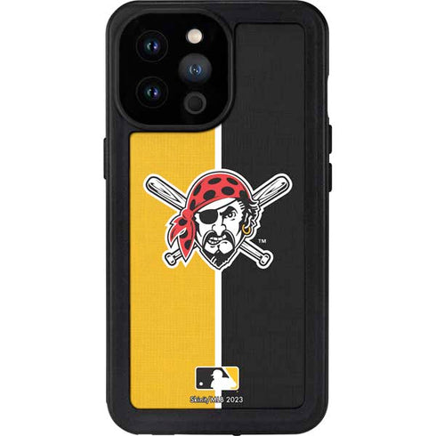 MLB Pittsburgh Pirates Split iPhone 14 Pro Max Waterproof Case