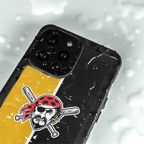 MLB Pittsburgh Pirates Split iPhone 14 Pro Max Waterproof Case