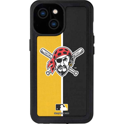 MLB Pittsburgh Pirates Split iPhone 15 Waterproof Case