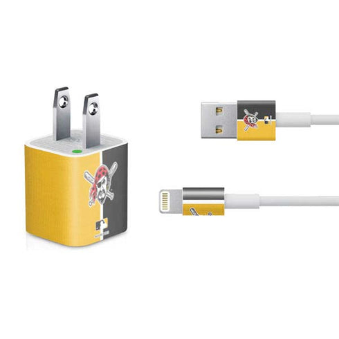 MLB Pittsburgh Pirates Split iPhone Charger (5W USB) Skin