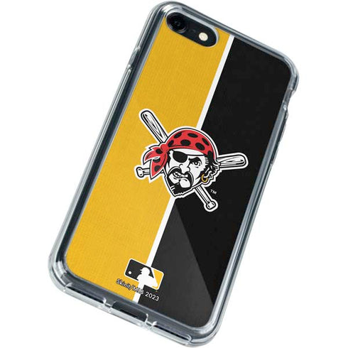 MLB Pittsburgh Pirates Split iPhone SE (2nd & 3rd Gen) Clear Case
