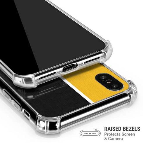 MLB Pittsburgh Pirates Split iPhone XS Max Clear Case