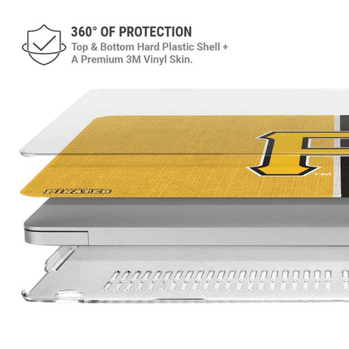 MLB Pittsburgh Pirates Split MacBook Air 13in M1 (2021) Case plus Skin