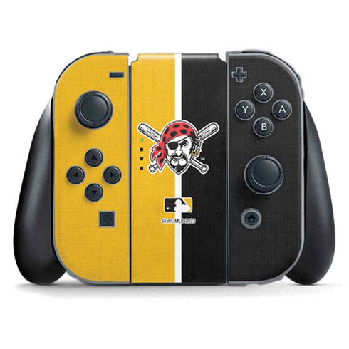 MLB Pittsburgh Pirates Split Nintendo Switch (2017-2021) Joy-Con Controller Skin