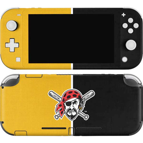 MLB Pittsburgh Pirates Split Nintendo Switch Lite Skin