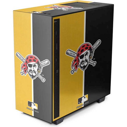 MLB Pittsburgh Pirates Split NZXT H510 Compact ATX Mid-Tower Case Skin