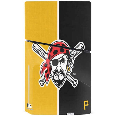 MLB Pittsburgh Pirates Split PS5 Slim Disk Console Skin