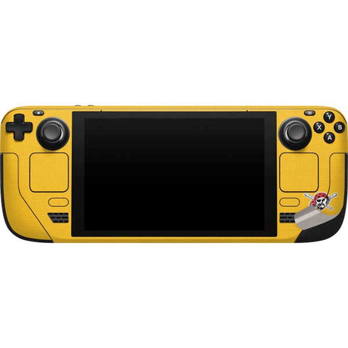MLB Pittsburgh Pirates Split Steam Deck Handheld Gaming Computer Skin
