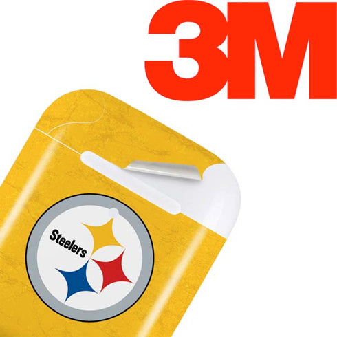 NFL Pittsburgh Steelers - Alternate Distressed Apple AirPods Skin