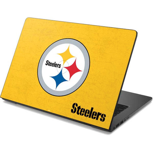 NFL Pittsburgh Steelers - Alternate Distressed Dell Chromebook Skin